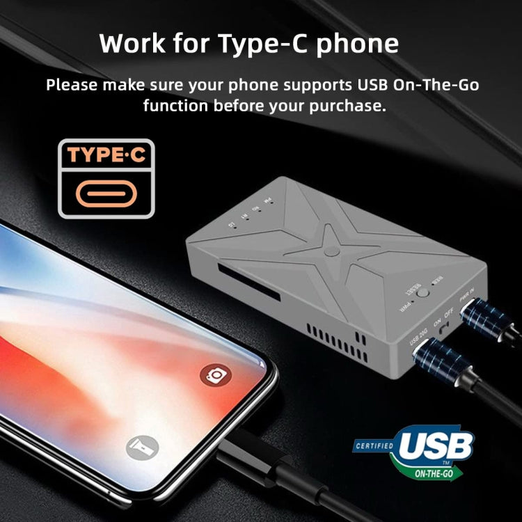 Dual M.2 NVME SSD RAID Array Mobile Hard Drive Enclosure Type-C USB3.2 GEN2x2 20G 586R