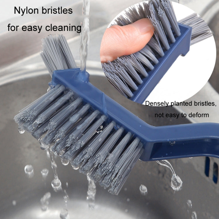 3 In 1 Multipurpose Bathroom Tile Floor Crevice Cleaning Brush Window Groove Wall Corner Brush
