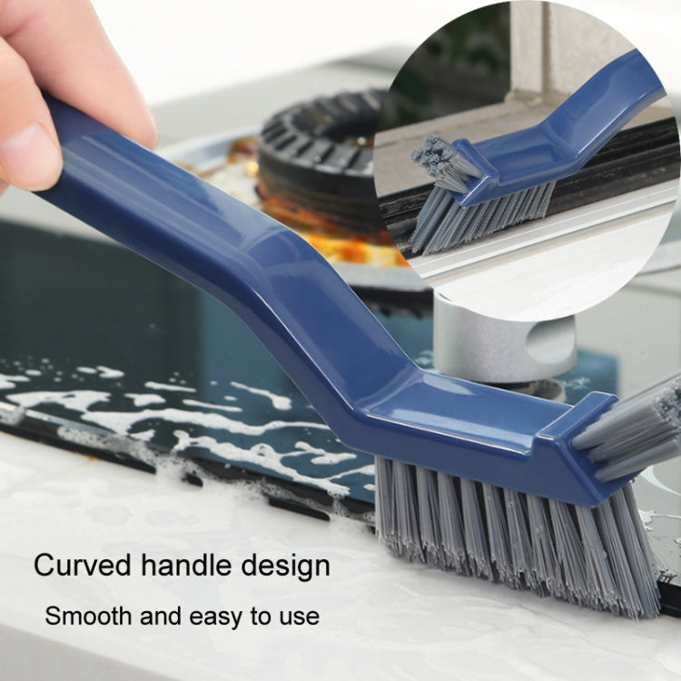 3 In 1 Multipurpose Bathroom Tile Floor Crevice Cleaning Brush Window Groove Wall Corner Brush