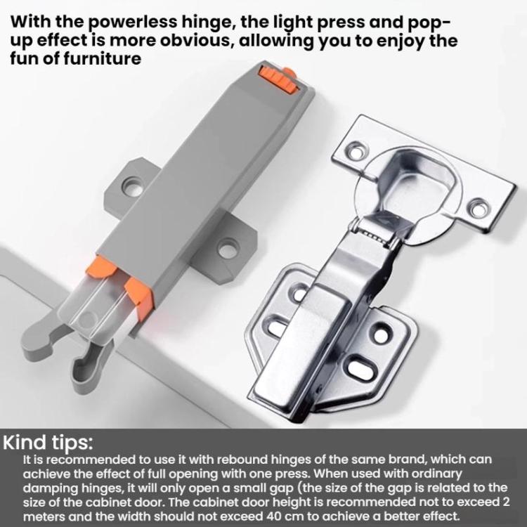 Heavy-Duty Cabinet Door Concealed Push-Type Adjustable Self-Locking Rebounder