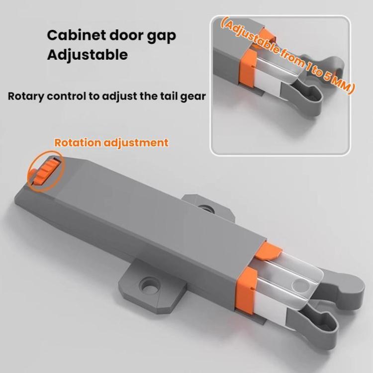 Heavy-Duty Cabinet Door Concealed Push-Type Adjustable Self-Locking Rebounder