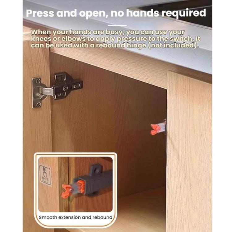 Heavy-Duty Cabinet Door Concealed Push-Type Adjustable Self-Locking Rebounder