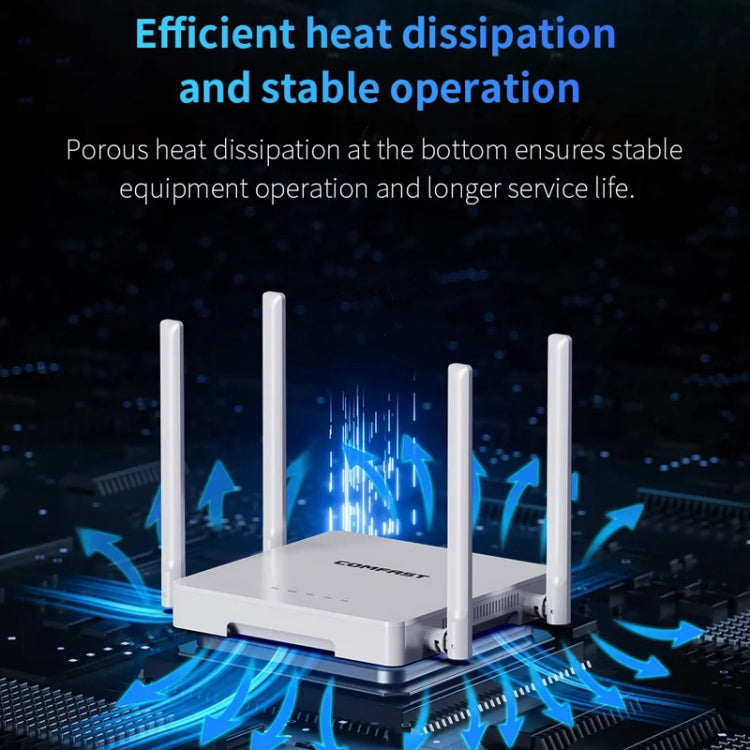 COMFAST CF-WR630AX 3000Mbps Dual-Band WiFi6 MESH Router 4x5dBi Antenna