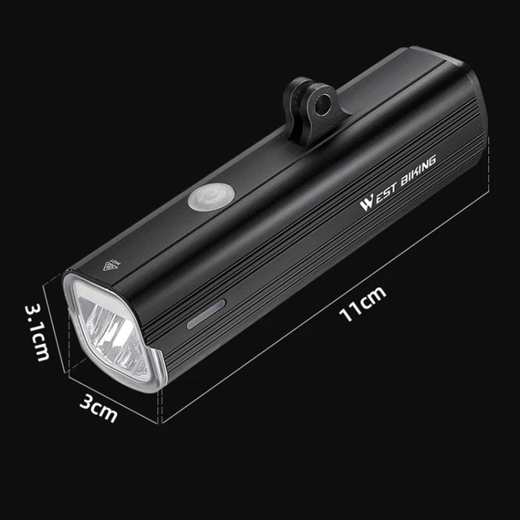WEST BIKING Bicycle High Lumen Type-C Aluminum Alloy Headlight