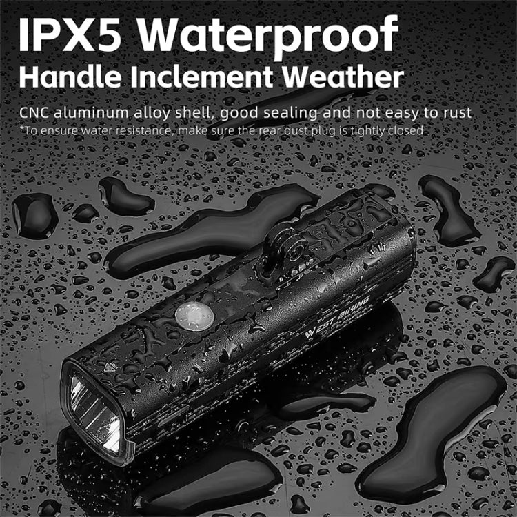 WEST BIKING Bicycle High Lumen Type-C Aluminum Alloy Headlight