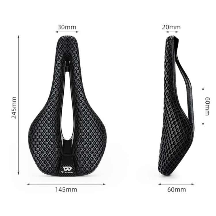 WEST BIKING Road Bicycle Carbon Fiber Ultralight Breathable Seat