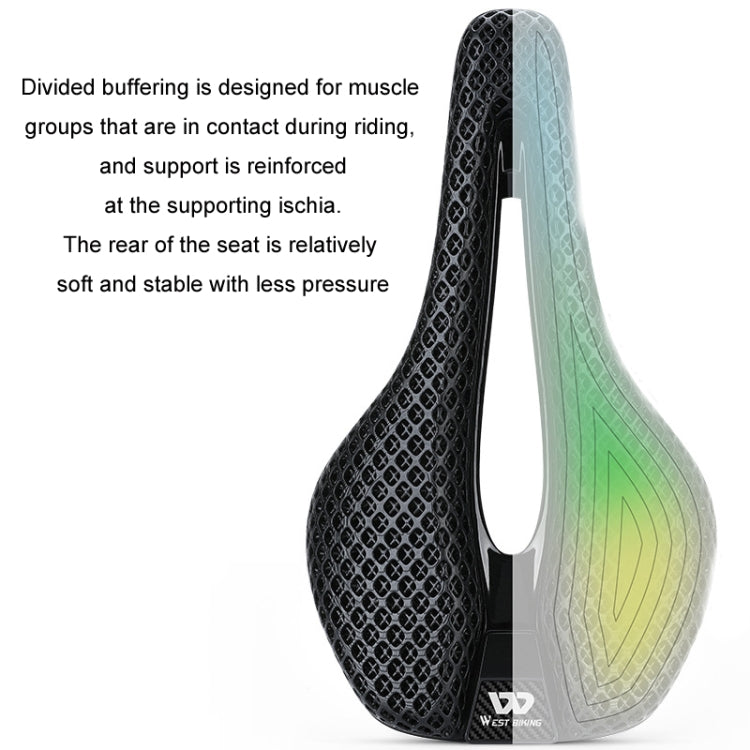 WEST BIKING Road Bicycle Carbon Fiber Ultralight Breathable Seat