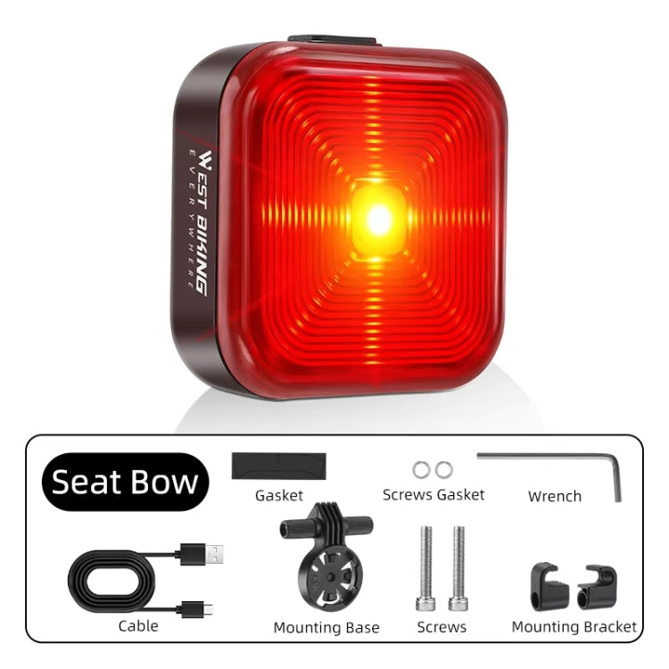 WEST BIKING Bicycle Waterproof High-Brightness Night Riding Warning Taillight