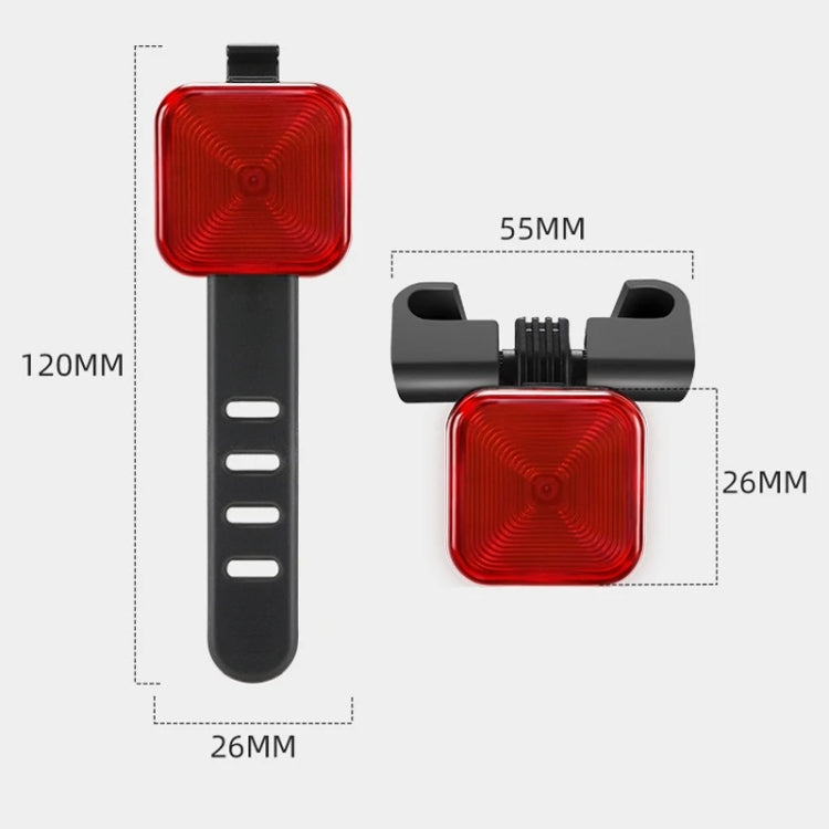 WEST BIKING Bicycle Waterproof High-Brightness Night Riding Warning Taillight