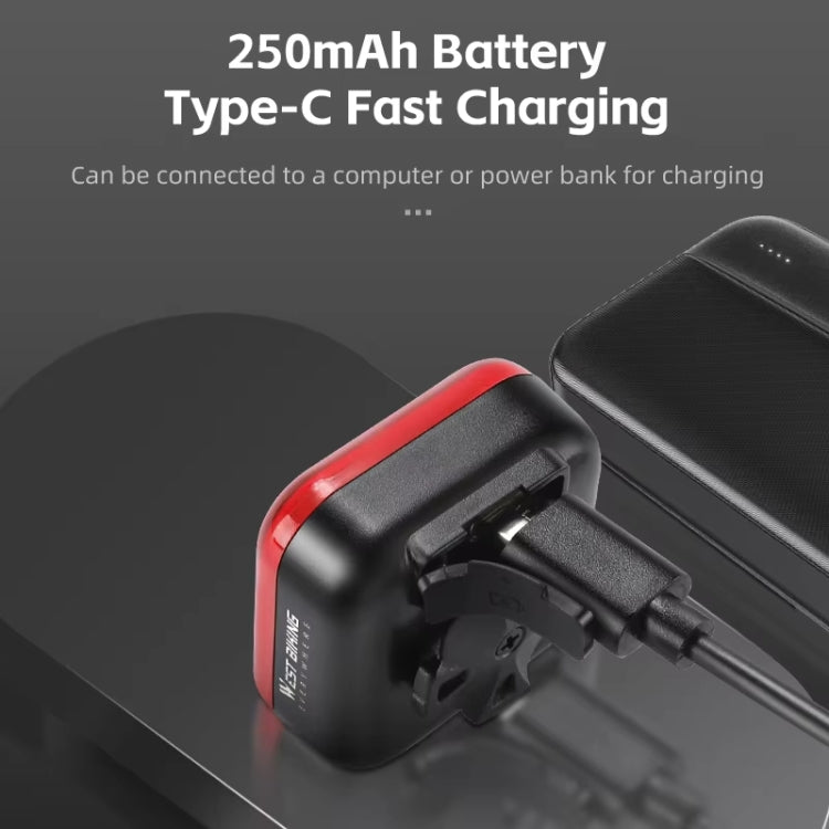 WEST BIKING Bicycle Waterproof High-Brightness Night Riding Warning Taillight