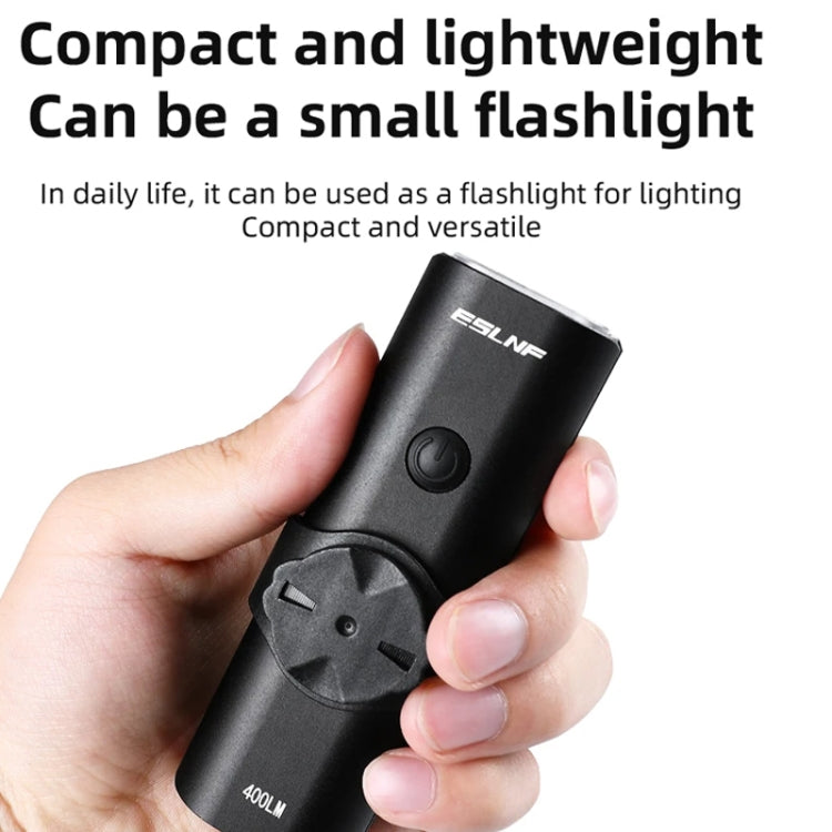 ESLNF Mountain Bike Headlight Waterproof Aluminum USB Charging Road Bike Light Cycling Gear