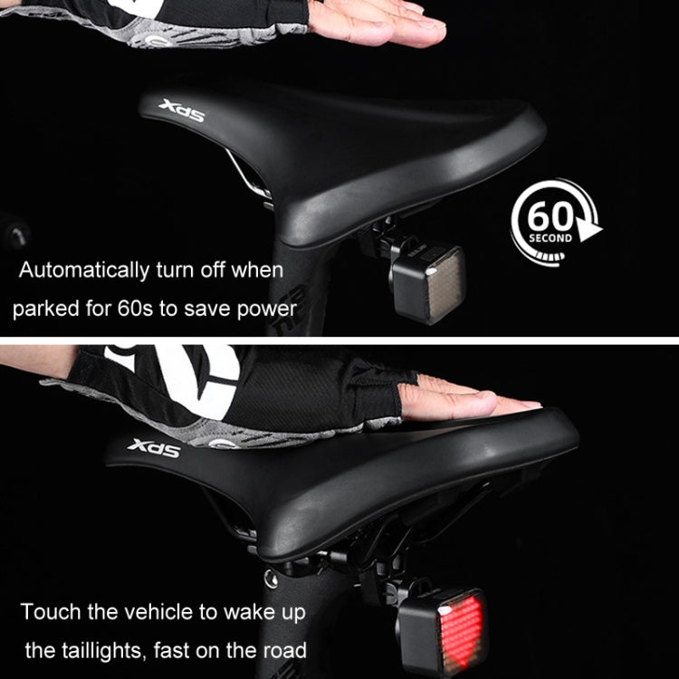 ESLNF Bicycle Tail Light Mountain Bike Smart Brake Sensor Auto Switch Waterproof Warning Lamp