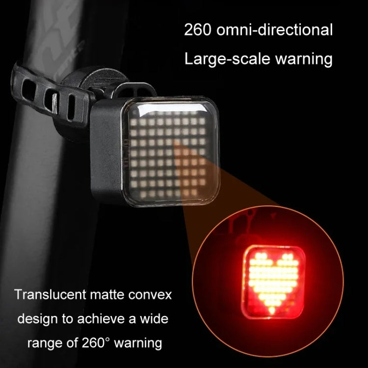ESLNF Bicycle Tail Light Mountain Bike Smart Brake Sensor Auto Switch Waterproof Warning Lamp