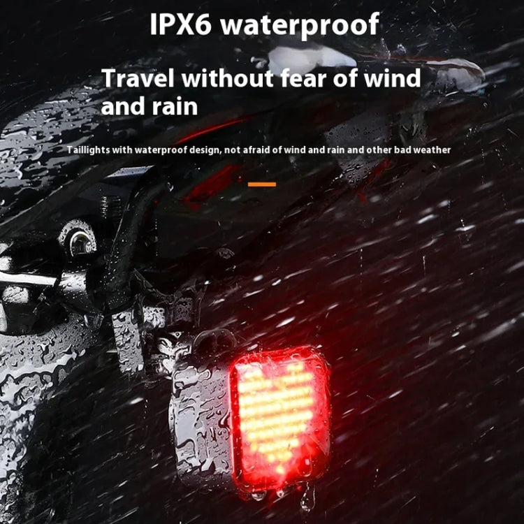 ESLNF Bicycle Tail Light Mountain Bike Smart Brake Sensor Auto Switch Waterproof Warning Lamp