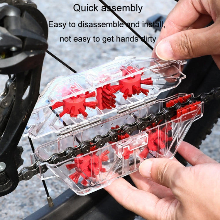 Bicycle Chain Cleaner Visual Immersion Chain Cleaner Brush Road Bike Cleaning Tool