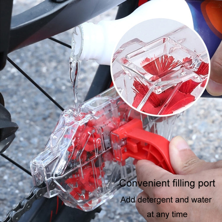 Bicycle Chain Cleaner Visual Immersion Chain Cleaner Brush Road Bike Cleaning Tool