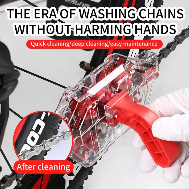Bicycle Chain Cleaner Visual Immersion Chain Cleaner Brush Road Bike Cleaning Tool