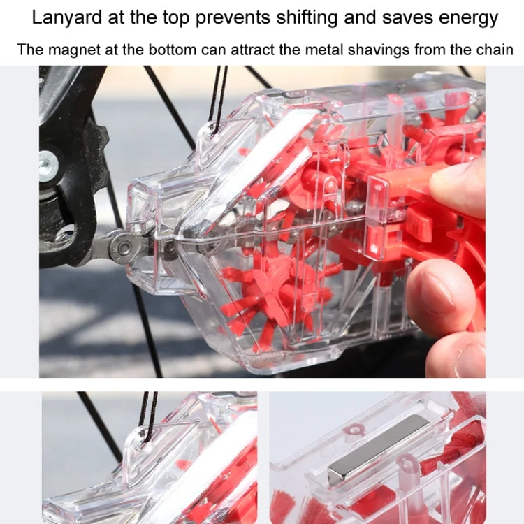 Bicycle Chain Cleaner Visual Immersion Chain Cleaner Brush Road Bike Cleaning Tool