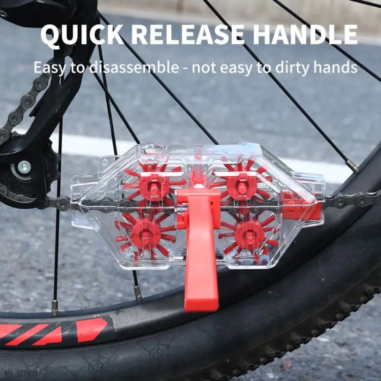 Bicycle Chain Cleaner Visual Immersion Chain Cleaner Brush Road Bike Cleaning Tool
