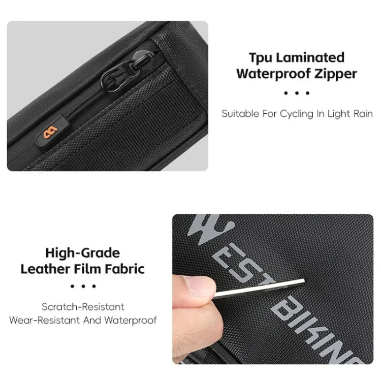 WEST BIKING Bicycle Crossbar Triangle Bag Cycling Equipment Tool Bag
