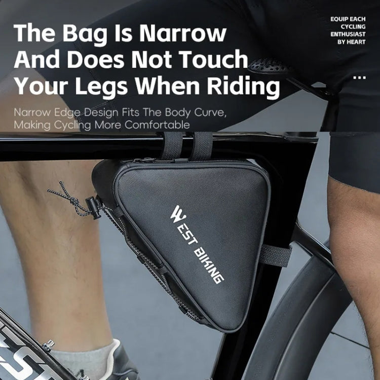 WEST BIKING Bicycle Crossbar Triangle Bag Cycling Equipment Tool Bag
