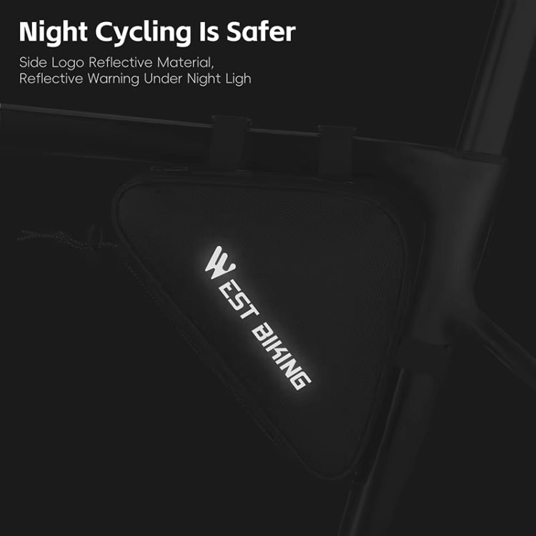 WEST BIKING Bicycle Crossbar Triangle Bag Cycling Equipment Tool Bag