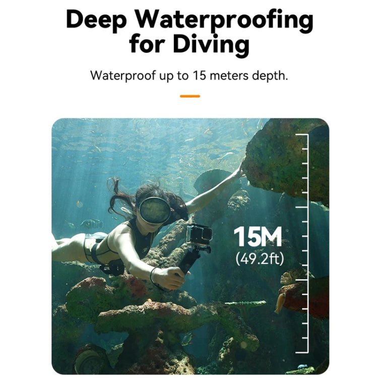 TELESIN Bluetooth Buoyancy Bar 15m Waterproof Depth  For GoPro HERO13 / 12 / 11 / 10 / 9 / 8 Black