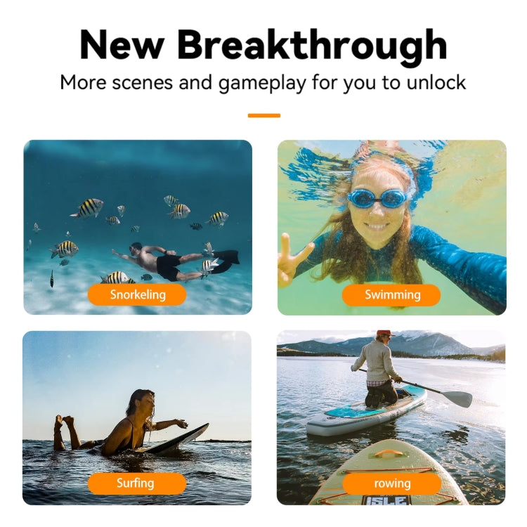 TELESIN Bluetooth Buoyancy Bar 15m Waterproof Depth  For GoPro HERO13 / 12 / 11 / 10 / 9 / 8 Black