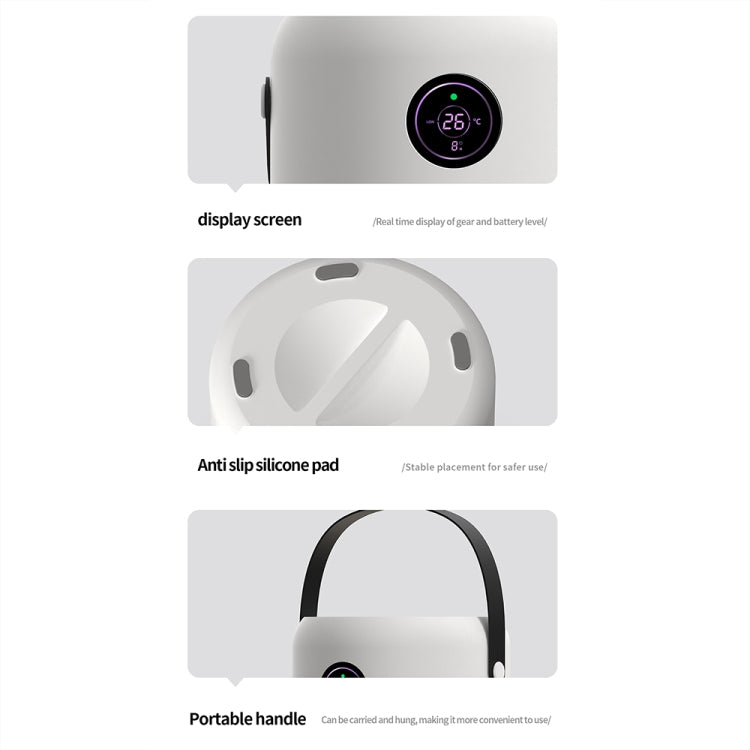 HX830 Smart Digital Display UV Ultraviolet Sterilization Desktop Negative Ion Air Purifier