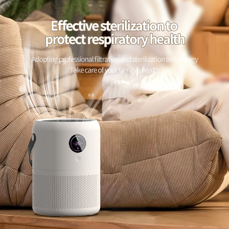 HX830 Smart Digital Display UV Ultraviolet Sterilization Desktop Negative Ion Air Purifier