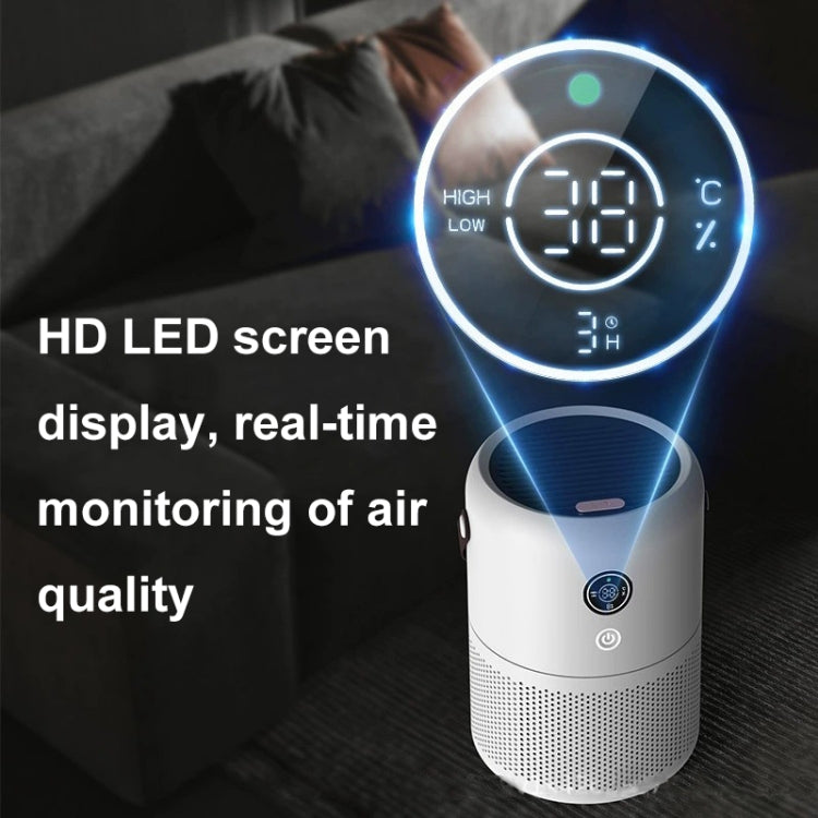 HX830 Smart Digital Display UV Ultraviolet Sterilization Desktop Negative Ion Air Purifier