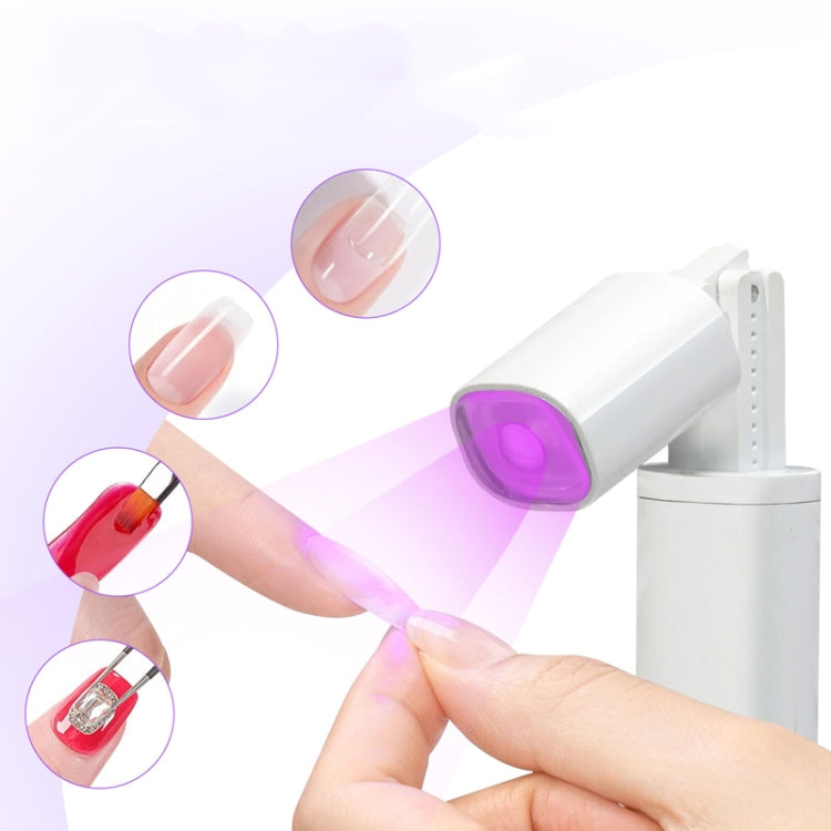 UV LED Nail Lamp Portable Retractable Nail Drying Light Mini Handheld Nail Dryer Lamp With Bracket