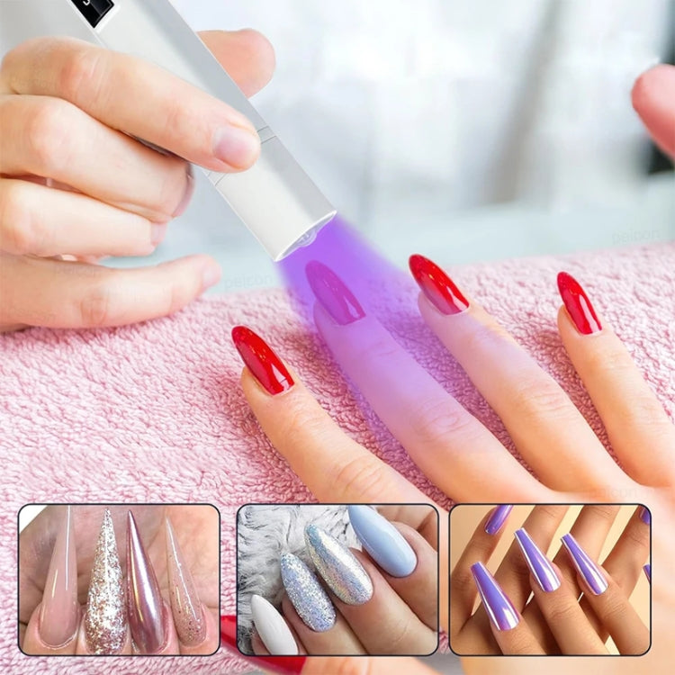 UV LED Nail Lamp Portable Retractable Nail Drying Light Mini Handheld Nail Dryer Lamp With Bracket