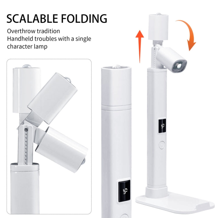 UV LED Nail Lamp Portable Retractable Nail Drying Light Mini Handheld Nail Dryer Lamp With Bracket