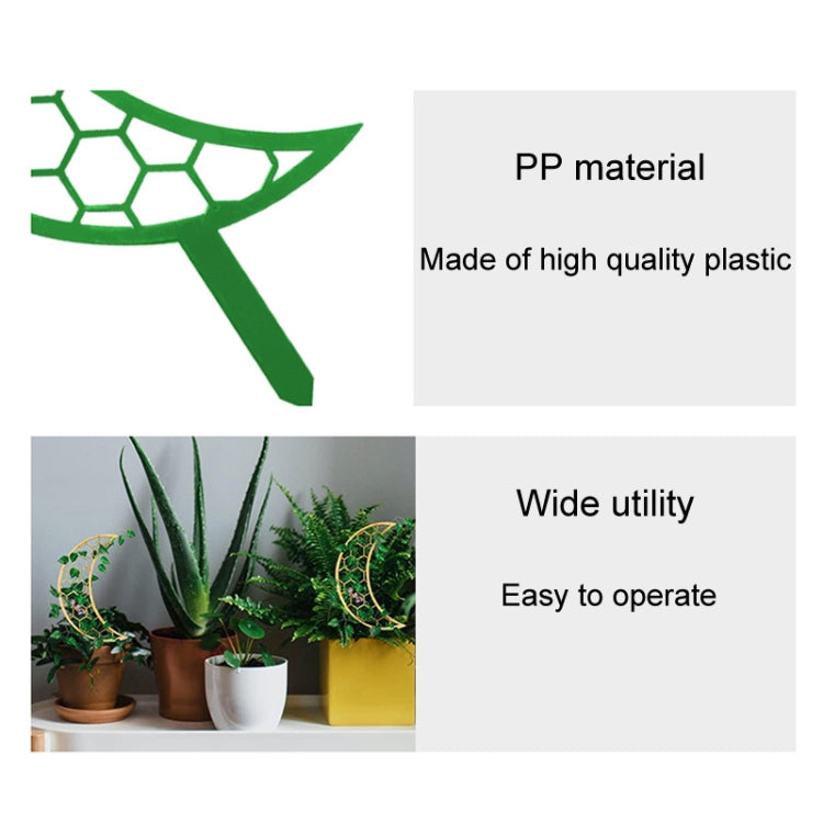 Plastic Moon Climbing Stands Balcony Pot Plant Hauling Gardening Decorative Flower Holder