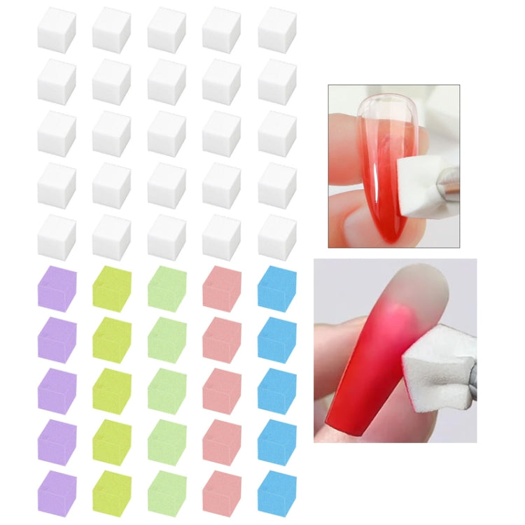 50pcs /Box 1cm Mini Nail Art Sponges Gradient Aura Effect Designs Manicure Brush Tool