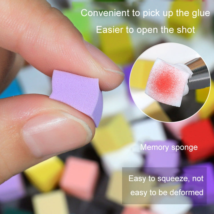 50pcs /Box 1cm Mini Nail Art Sponges Gradient Aura Effect Designs Manicure Brush Tool