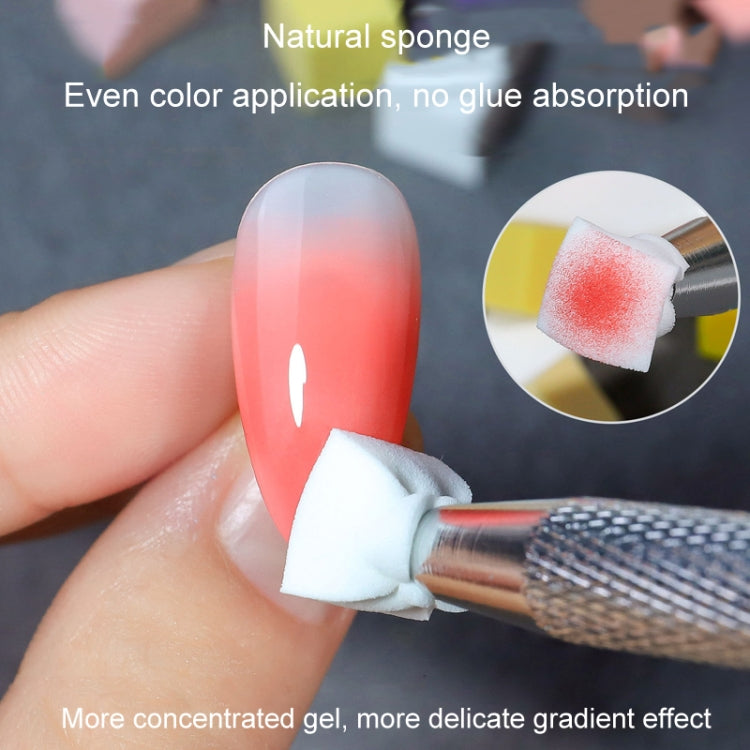 50pcs /Box 1cm Mini Nail Art Sponges Gradient Aura Effect Designs Manicure Brush Tool
