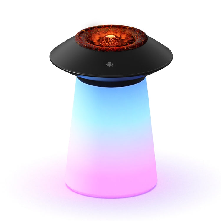 HX126 Sound Pickup RGB Light Volcano Humidifier Simulated Flame Aromatherapy Machine