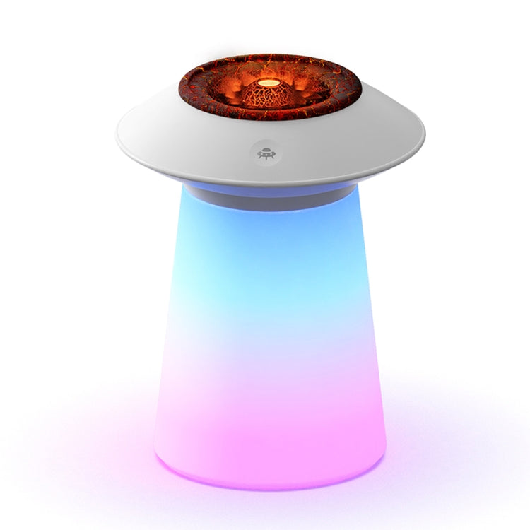 HX126 Sound Pickup RGB Light Volcano Humidifier Simulated Flame Aromatherapy Machine