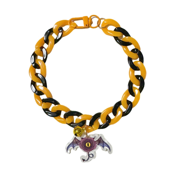 Pet Halloween Necklace Cartoon Tag Necklace Cats Dogs Holiday Adjustable Decoration Chain