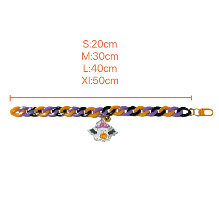 Pet Halloween Necklace Cartoon Tag Necklace Cats Dogs Holiday Adjustable Decoration Chain