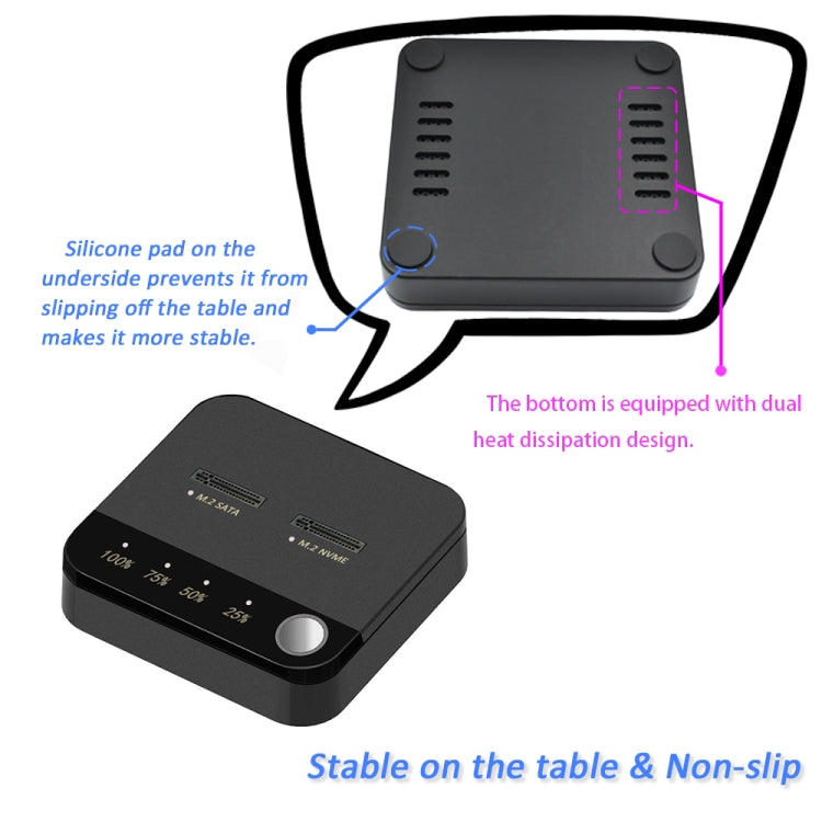 SSD Copy Machine M.2 SATA/NVME Mutual Copy Clone Online Read / Write HDD Enclosure