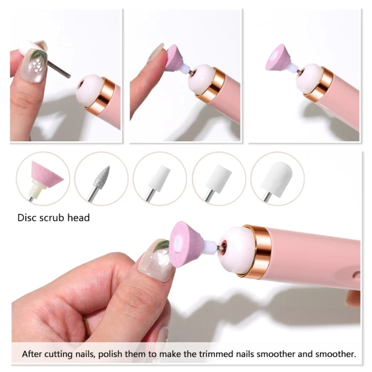 Mini Nail Grinder Nail Remover Portable Electric Nail Tool With Light