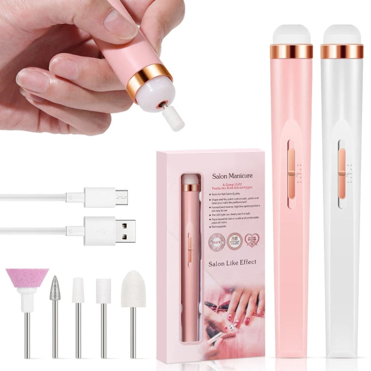Mini Nail Grinder Nail Remover Portable Electric Nail Tool With Light