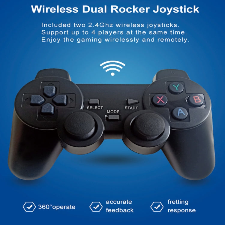 W8PRO 64G Dual System HD Wireless Joystick Retro Gaming Console With 36000+ Games