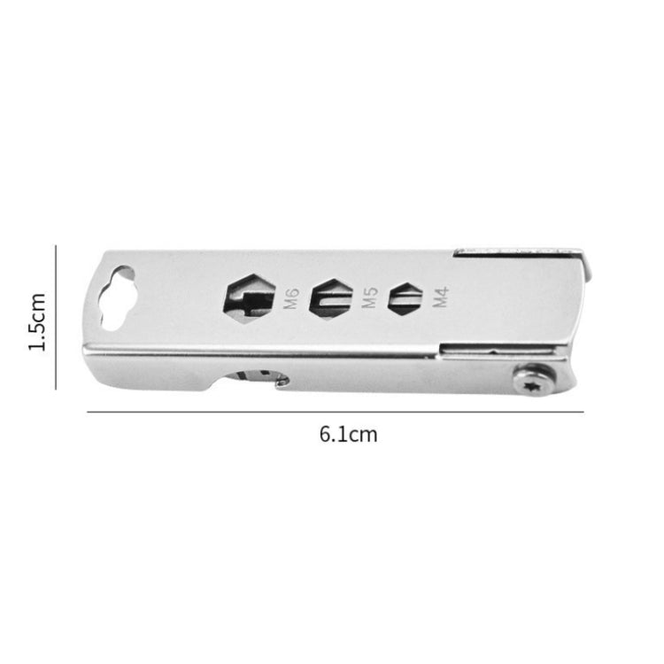 5 In 1 Multi Tool Small Outdoor Gadgets With SIM Tray Ejector, Screwdriver, Bottle Opener, Etc