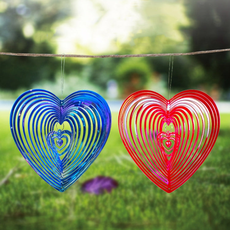 Outdoor Wind Chime Heart Shape Bird Repeller Garden Decoration Bird Catcher