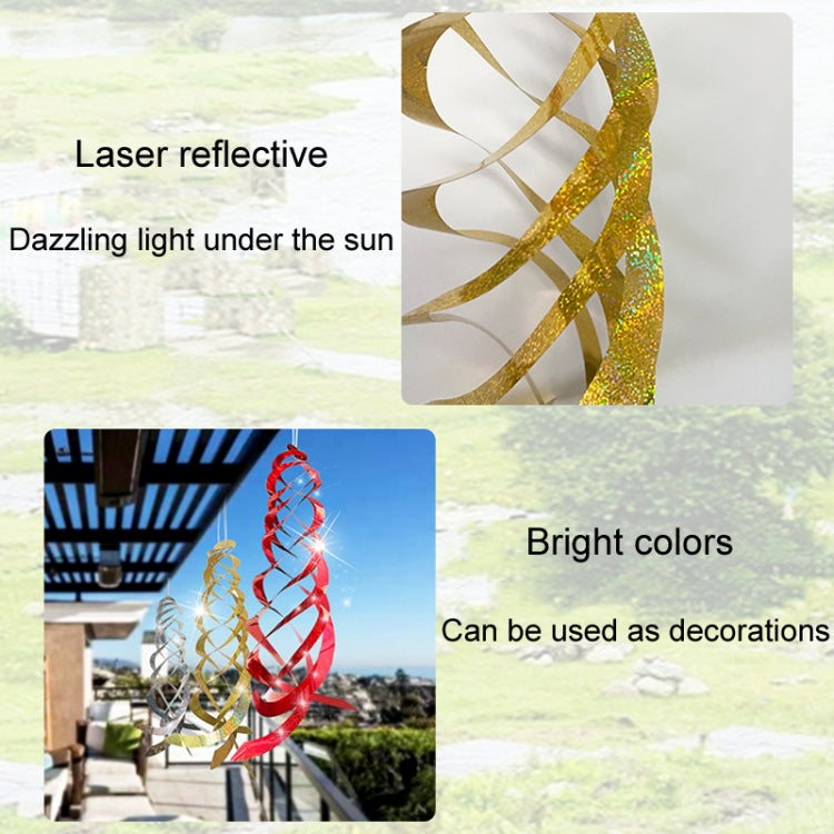 Laser Flash Bird Repellent Orchard Bird Repellent Spiral Reflective Wind Rotor