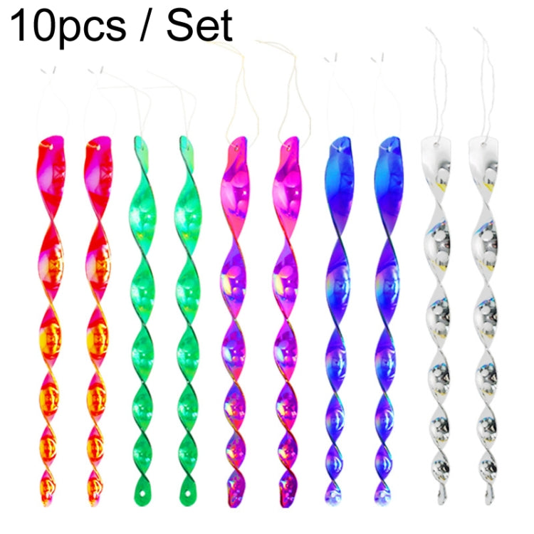 30cm Laser Bird Repellent Spiral Wind Reflective Stick Orchard Balcony Garden Decoration